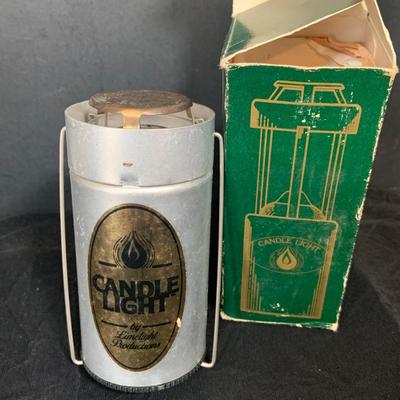 LOT 29: Vintage Camping Supplies Including Aluminum Cooker and Pots, Camping Seat, Canteen and More