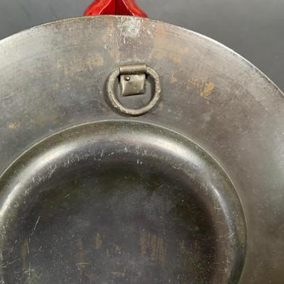 LOT 35: Set of Western Ceramic German Large Wall Plates and Set of Two (2) Nuremberg 17th Century Style Pewter Dis