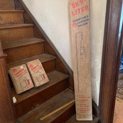 LOT36: Colman Lantern with Case, Frabill’s Lantern Reflectors and Adjustable Lantern Holder In Original Boxes