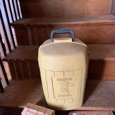 LOT36: Colman Lantern with Case, Frabill’s Lantern Reflectors and Adjustable Lantern Holder In Original Boxes