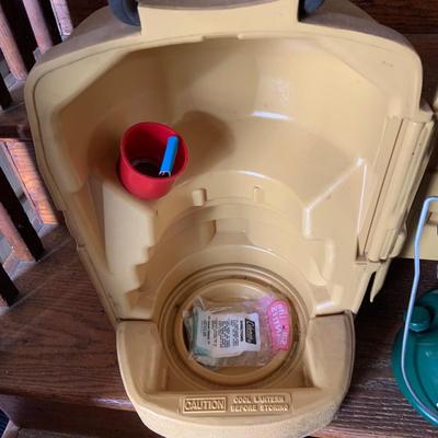 LOT 37: Set of 2 Colman Lanterns One with the Original Box and the Other in a Hard Plastic Caring Case and Frabill’s Lantern Shields In...