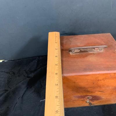 LOT 38: Vintage/ Antique Watchmaker Repairing Tools In Wooden Box