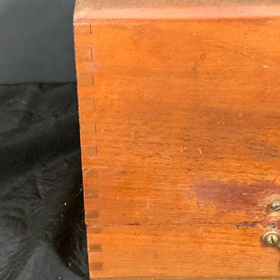 LOT 38: Vintage/ Antique Watchmaker Repairing Tools In Wooden Box