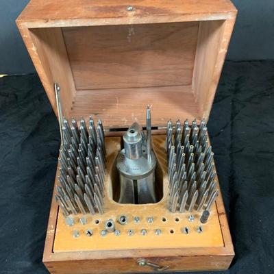 LOT 38: Vintage/ Antique Watchmaker Repairing Tools In Wooden Box