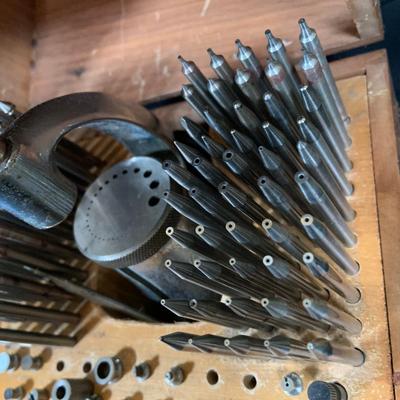LOT 38: Vintage/ Antique Watchmaker Repairing Tools In Wooden Box