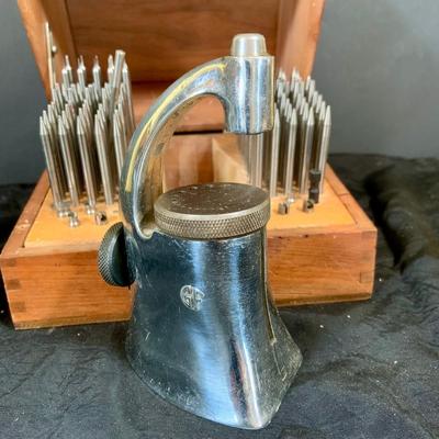 LOT 38: Vintage/ Antique Watchmaker Repairing Tools In Wooden Box