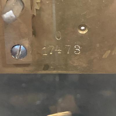 LOT 44: Vintage/Antique Brass Art Deco Mechanical Mantel Clock