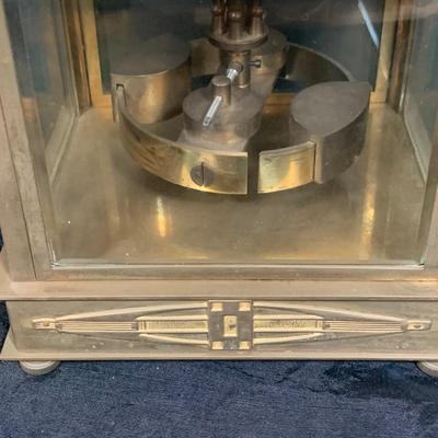 LOT 44: Vintage/Antique Brass Art Deco Mechanical Mantel Clock