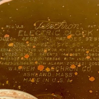 LOT 46: Vintage United Electric Atomic Space Clock and Telecron Electric Marble