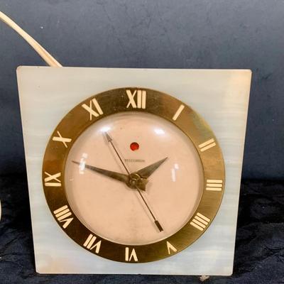 LOT 46: Vintage United Electric Atomic Space Clock and Telecron Electric Marble