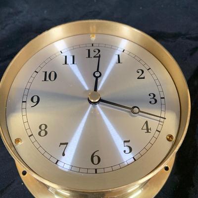 LOT 47: Set of Two (2) Vintage Ship’s Bell Clocks By Airguide and Unbranded