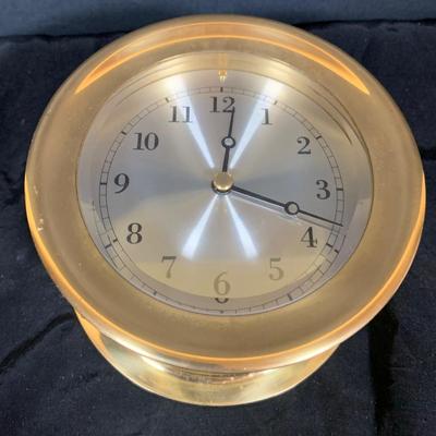 LOT 47: Set of Two (2) Vintage Ship’s Bell Clocks By Airguide and Unbranded