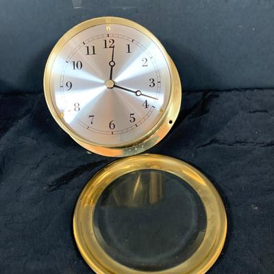 LOT 47: Set of Two (2) Vintage Ship’s Bell Clocks By Airguide and Unbranded