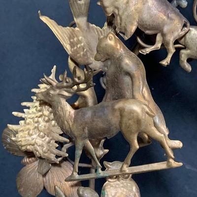LOT 48: Vintage Dresden Brass All Season/Holiday Wreath
