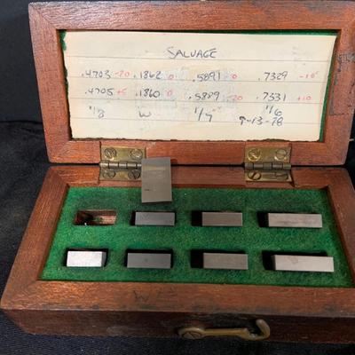 LOT 50: Vintage Central Tool Co Dial Indicator Set with Case, Assorted Weights and More