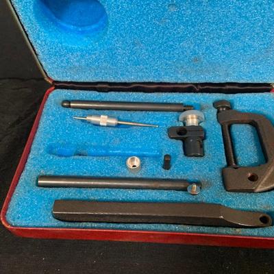 LOT 50: Vintage Central Tool Co Dial Indicator Set with Case, Assorted Weights and More