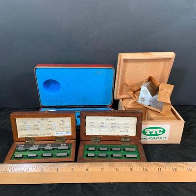 LOT 50: Vintage Central Tool Co Dial Indicator Set with Case, Assorted Weights and More