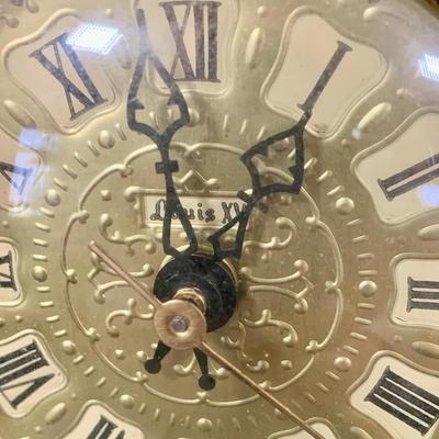 LOT 53: Vintage French Louis VXI Mantle Clock and Victor Hugo’s Les Miserables Three Volumes and Famous French Short Stories