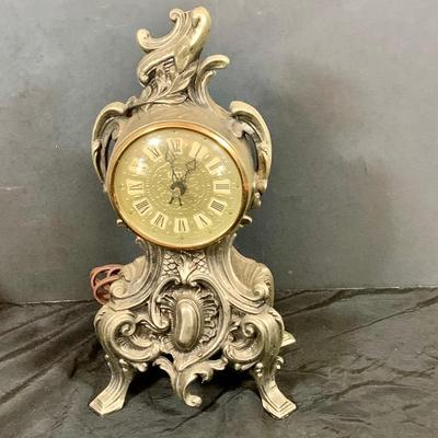 LOT 53: Vintage French Louis VXI Mantle Clock and Victor Hugo’s Les Miserables Three Volumes and Famous French Short Stories