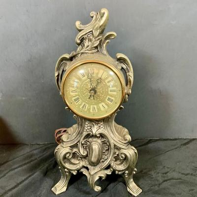 LOT 53: Vintage French Louis VXI Mantle Clock and Victor Hugo’s Les Miserables Three Volumes and Famous French Short Stories