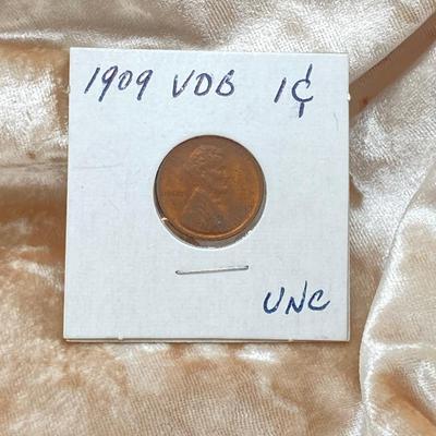 LOT 56: Three 1909 Pennies - (2) 1909 VDB and (1) 1909-S