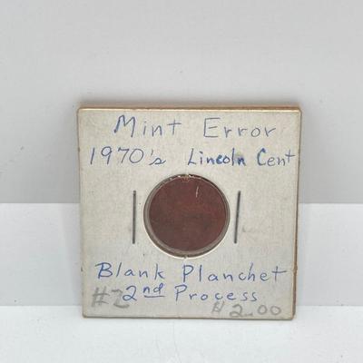 LOT 59: Three U.S. Penny / Cent Error Coins