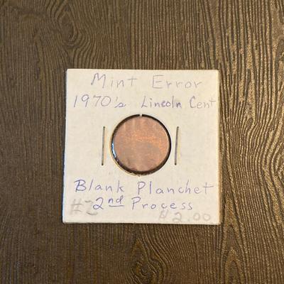 LOT 59: Three U.S. Penny / Cent Error Coins