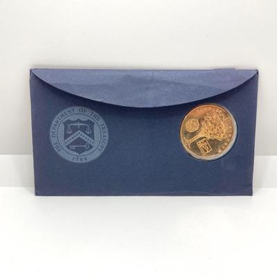 LOT 60: American Revolution Bicentennial Commemorative Medal, Four 2008-S Proof Presidential $1 Dollar Coins and 1979 Quarter Paper Weight