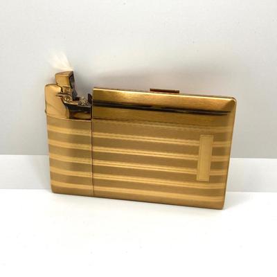 LOT 61: Vintage Elgin American Brass Cigarette Holder / Lighter
