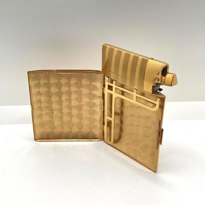 LOT 61: Vintage Elgin American Brass Cigarette Holder / Lighter