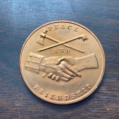 LOT 63: Eight Bronze Presidential Peace and Friendship Medals / Tokens
