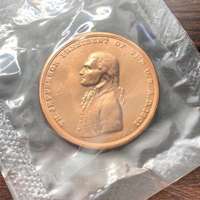 LOT 64: Seven Bronze Presidential Medals / Tokens