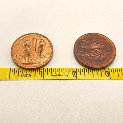 LOT 64: Seven Bronze Presidential Medals / Tokens