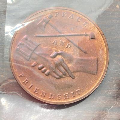 LOT 64: Seven Bronze Presidential Medals / Tokens