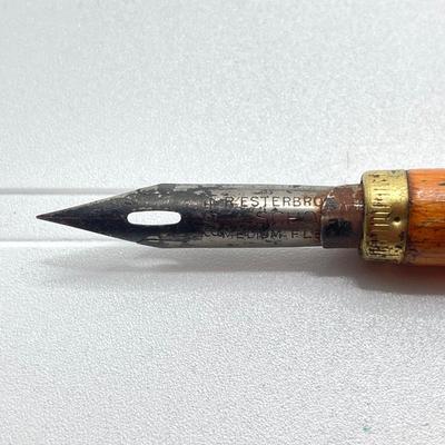 LOT 65: Vintage Parker / Resterbrook Fountain Pens, Letter Openers and Amico Genuine Pigskin Pocket Secretary and More