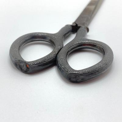 LOT 68: Vintage Pair of Scissors with Sterling Silver Handle