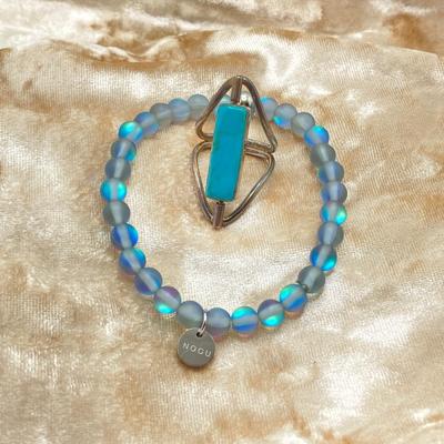 LOT 69: Beautiful Nogu Handcrafted Bracelet and Two Sterling Silver Rings