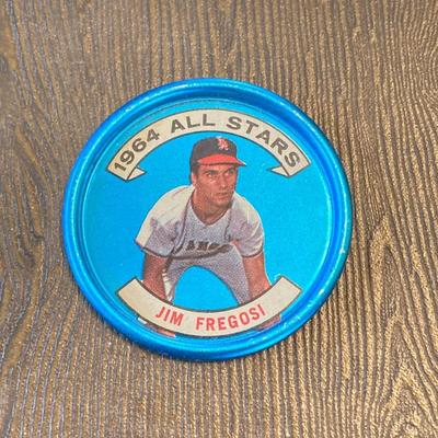 LOT 72: Collection of Vintage 1964 Baseball All Star Bottle Caps - Mickey Mantle, Jim Fregosi, Sandy Koufax and More
