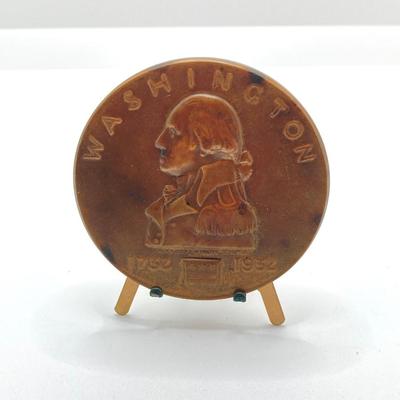 LOT 79: Three Large George Washington Presidential Bronze Medals / Tokens