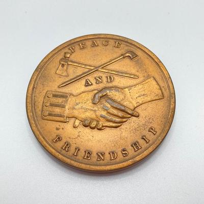 LOT 79: Three Large George Washington Presidential Bronze Medals / Tokens