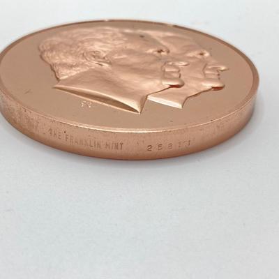 LOT 81: Three Large Bronze Metals / Tokens - Richard Nixon and Spiro Agnew
