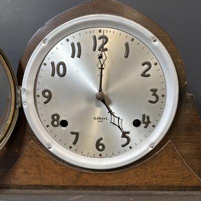 LOT 87: Antique William L Gilbert Clock Co. Mantle Clock