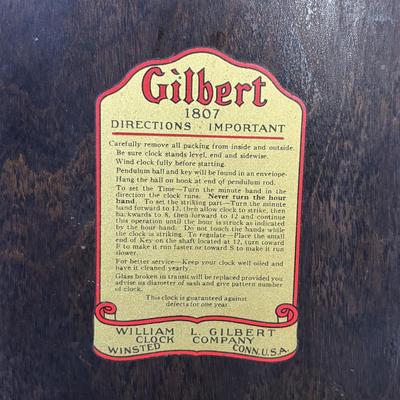 LOT 87: Antique William L Gilbert Clock Co. Mantle Clock