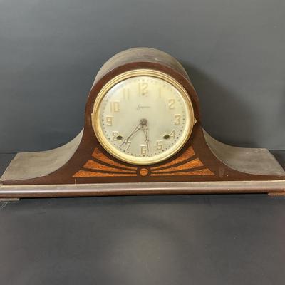 LOT 88: Antique Inlay No.2 Special Sessions Co., Mantle Clock