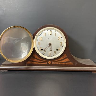 LOT 88: Antique Inlay No.2 Special Sessions Co., Mantle Clock