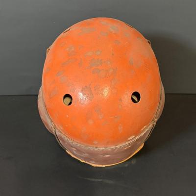 LOT 91: Game Day Ready: Vintage Geo. A. Reach Co. Football Helmet, Wilson Cleats, Referee Hat, Whistle and Flags