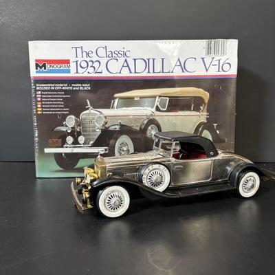 LOT 92: New/Old Stock Monogram 1932 Cadilla Model Kit & Rolls Royce Transistor Radio