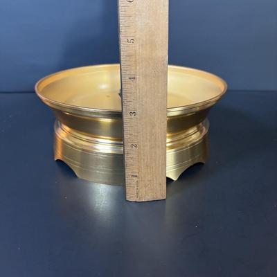 LOT 94: Hour Lavigne Gilt and Lacquered Metal Mystery Turtle Clock, Battery Operated in Box
