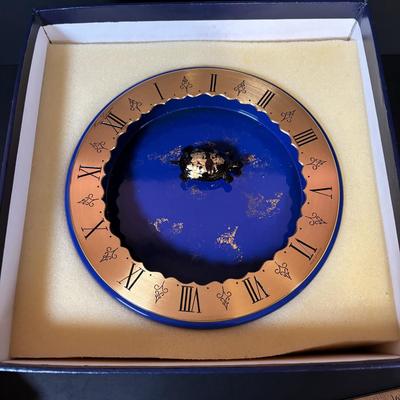 LOT 94: Hour Lavigne Gilt and Lacquered Metal Mystery Turtle Clock, Battery Operated in Box