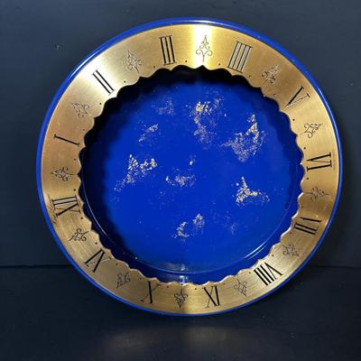LOT 94: Hour Lavigne Gilt and Lacquered Metal Mystery Turtle Clock, Battery Operated in Box